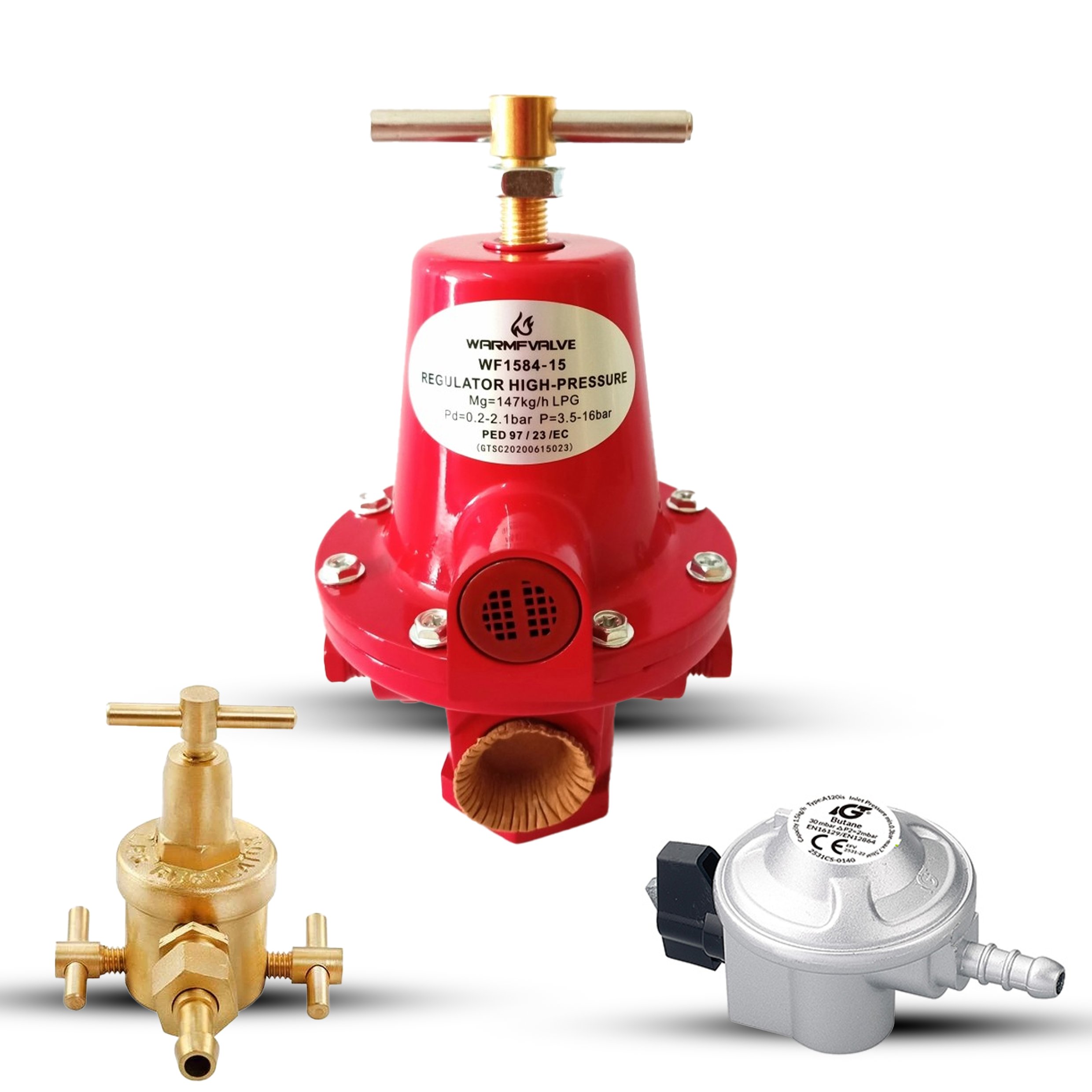LPG pressure regulators high low pressure OGRA approved Pakistan manufacturer
